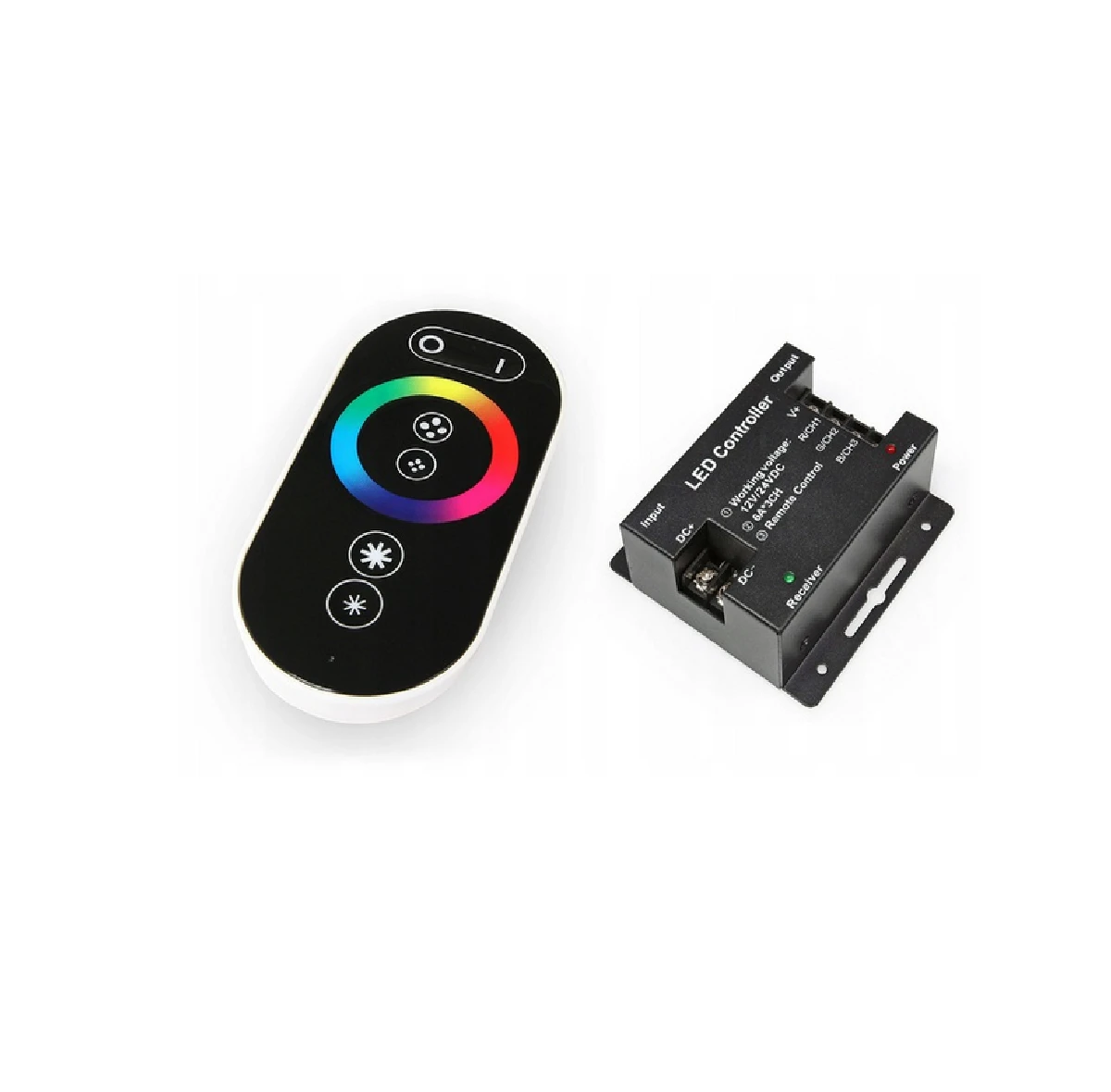 ZESTAW STEROWNIK + PILOT RGB RF OWAL B