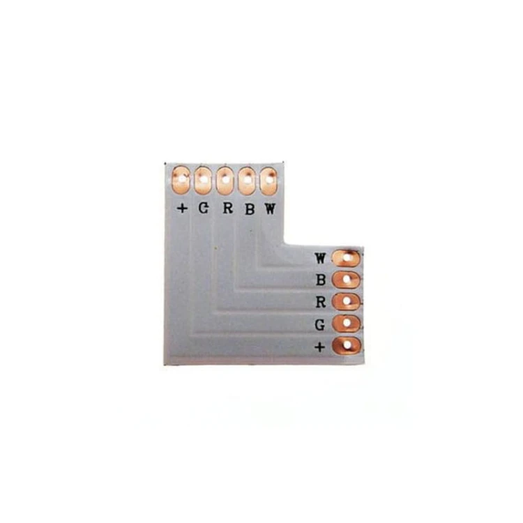 ZŁĄCZKA NAROŻNA DO TAŚM LED RGBW 12MM 5PIN