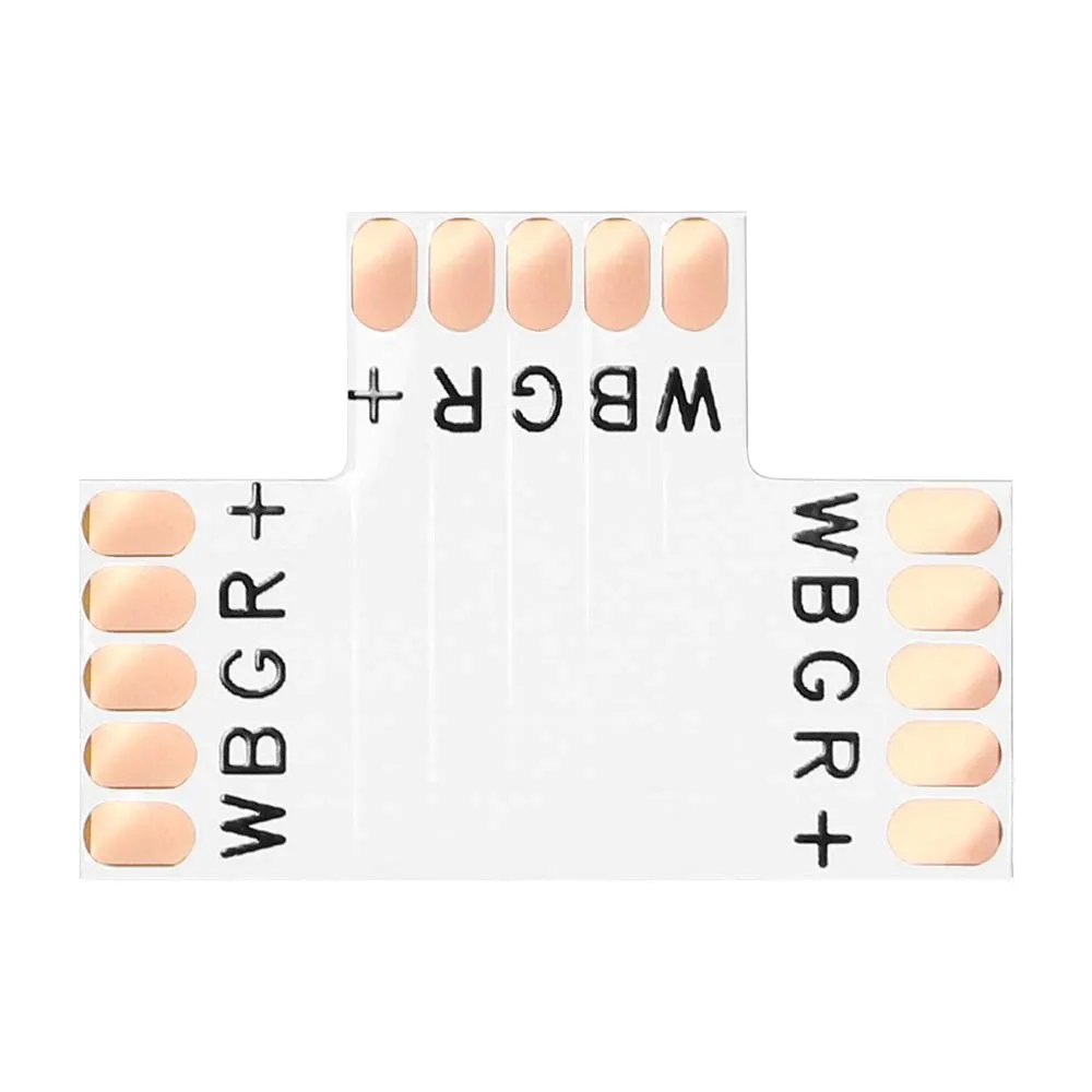 ZŁĄCZKA T DO TAŚM LED RGB 12MM 5PIN