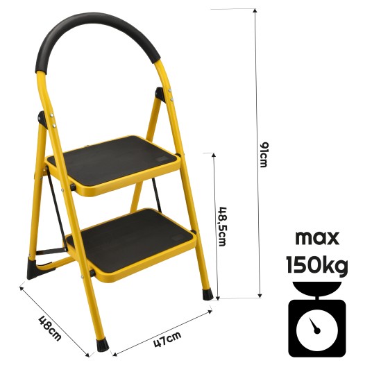 2-STOPNIOWA DRABINA DOMOWA