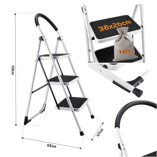 3 STOPNIOWA DRABINA DOMOWA