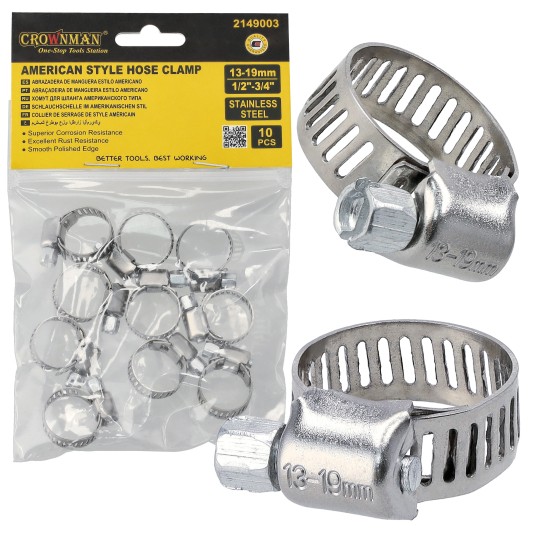 AMERYKAŃSKA OPASKA ZACISKOWA 1/2X3/4/13X19MM