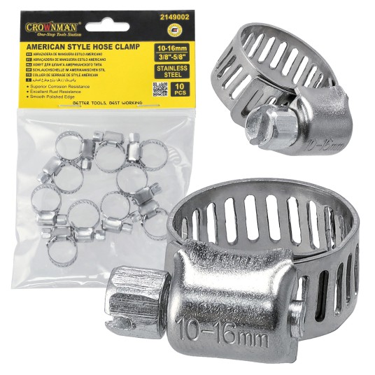 AMERYKAŃSKA OPASKA ZACISKOWA 3/8X5/8/10X16MM