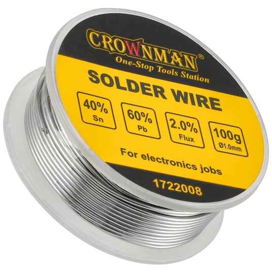 CYNA LUTOWNICZA Z TOPNIKIEM 1.0MMX100G