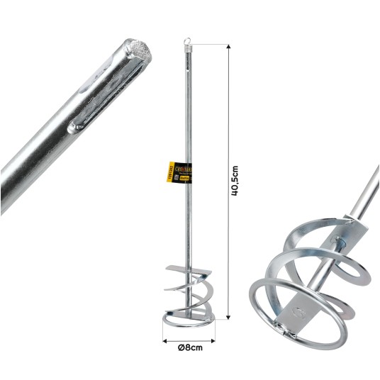 CYNKOWANE MIESZADŁO DO FARB 80X400MM