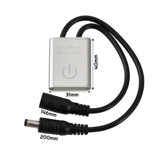 CZUJNIK PODCZERWIENI ON/OFF 12~24V 5A SZARY