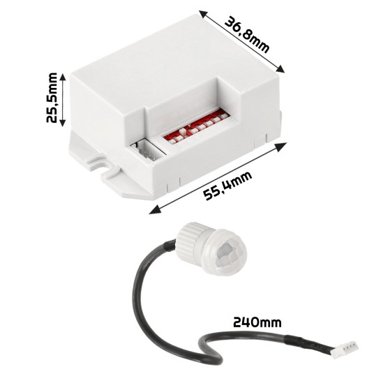CZUJNIK RUCHU MOVI 08 12V-24V/DC PROFESSIONAL