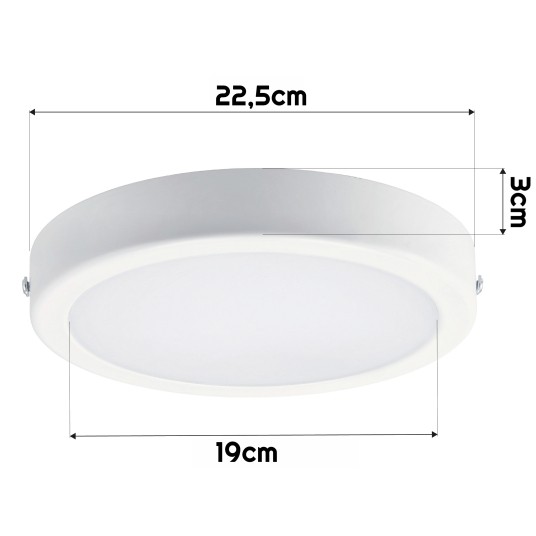 DOWNLIGHT LEDINAIRE P/T KWADRAT 19W NW