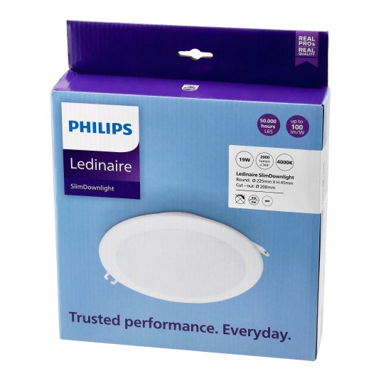 DOWNLIGHT LEDINAIRE P/T OKRĄGŁY 19W NW