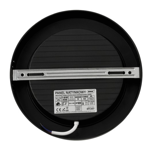 DOWNLIGHT N/T FADO-R PC 18W NW CZARNY