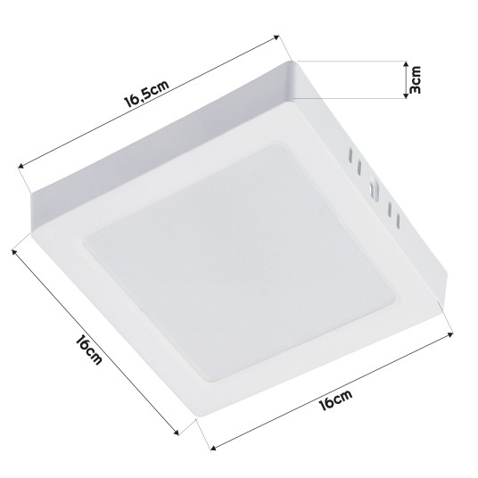 DOWNLIGHT N/T FADO-S PC 12W NW BIAŁY