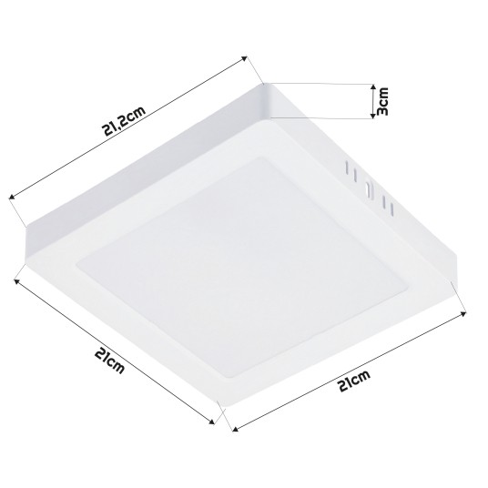 DOWNLIGHT N/T FADO-S PC 18W NW BIAŁY