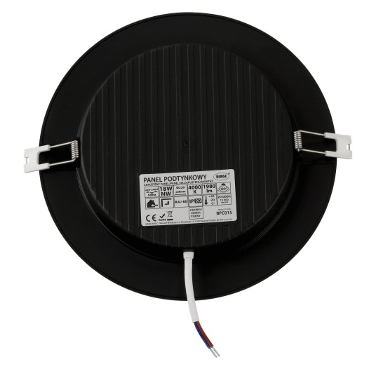 DOWNLIGHT P/T VIGO-R PC 18W NW CZARNY