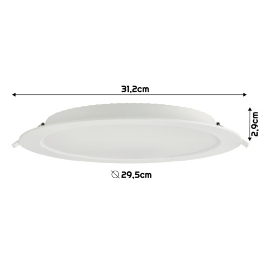 DOWNLIGHT P/T VIGO-R PC 24W NW BIAŁY