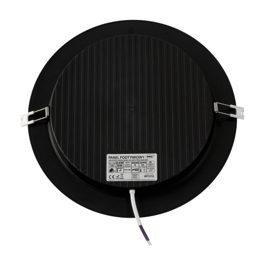 DOWNLIGHT P/T VIGO-R PC 24W NW CZARNY