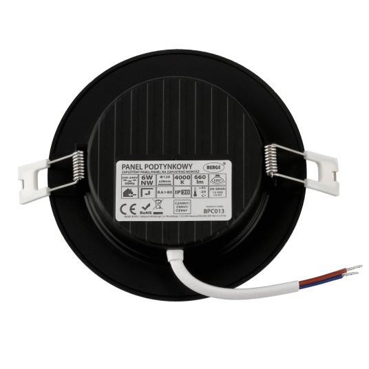 DOWNLIGHT P/T VIGO-R PC 6W NW CZARNY
