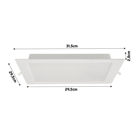 DOWNLIGHT P/T VIGO-S PC 24W NW BIAŁY