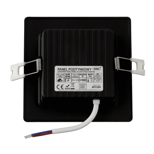 DOWNLIGHT P/T VIGO-S PC 6W NW CZARNY