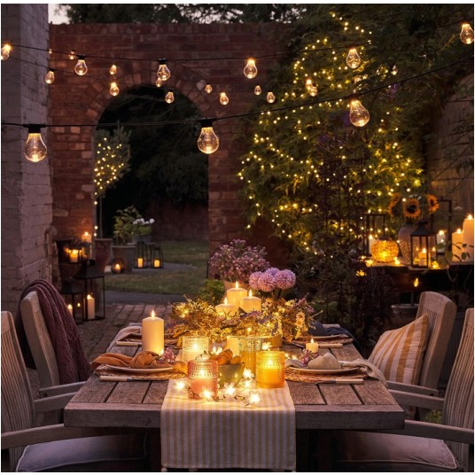 GIRLANDA 20M + 21 ŻARÓWEK 1W NW