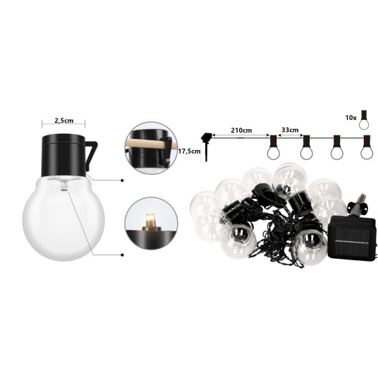 GIRLANDA SOLARNA 10X5M