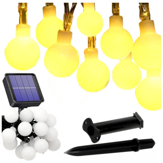 GIRLANDA SOLARNA MLECZNA 30X5M