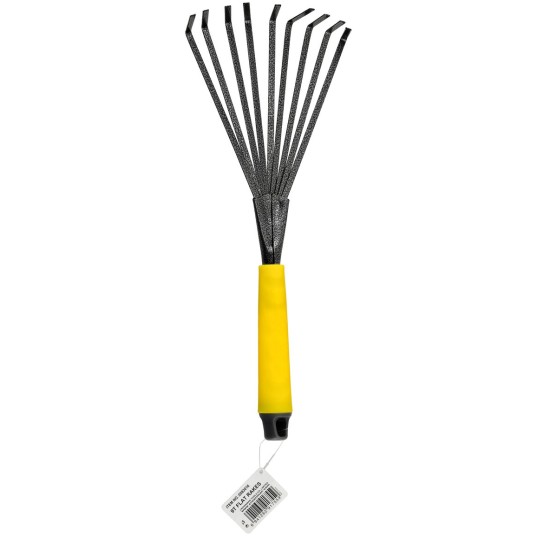 GRABKI 9-ZĘBNE WACHLARZOWE Z PLASTIKOWĄ RĄCZKĄ