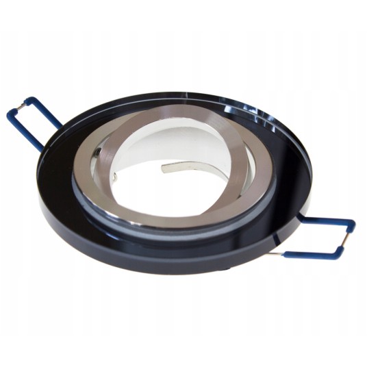 GUFI-R PIERŚCIEŃ SZKLANY RUCHOMY CZARNY