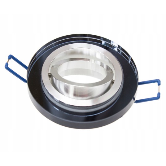 GUFI-R PIERŚCIEŃ SZKLANY RUCHOMY CZARNY