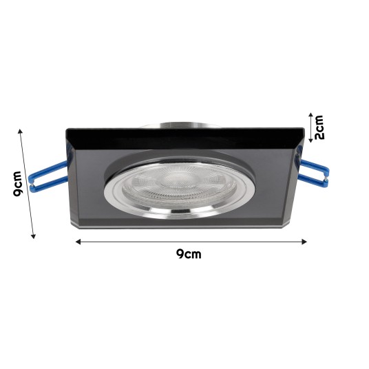 GUFI-S PIERŚCIEŃ SZKLANY STAŁY CZARNY
