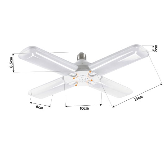 HELI LED E27 52W WW