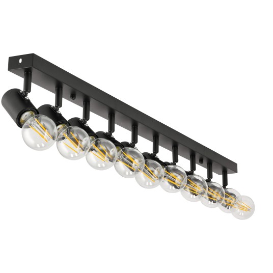 KINKIET VIKI 10XE27 CZARNY