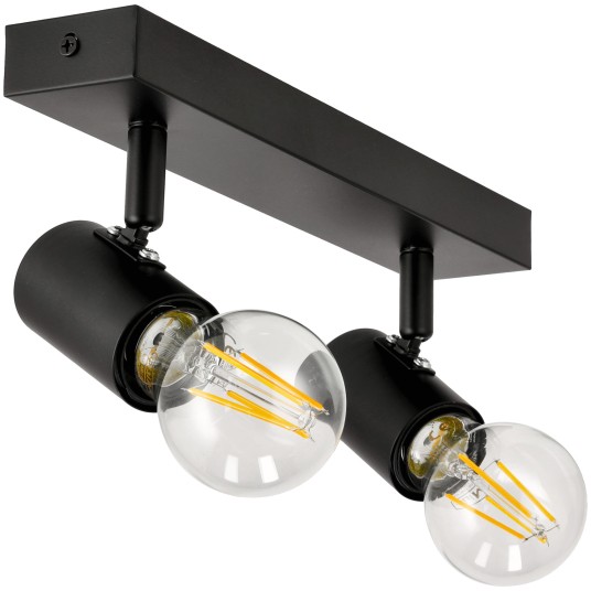 KINKIET VIKI 2XE27 CZARNY