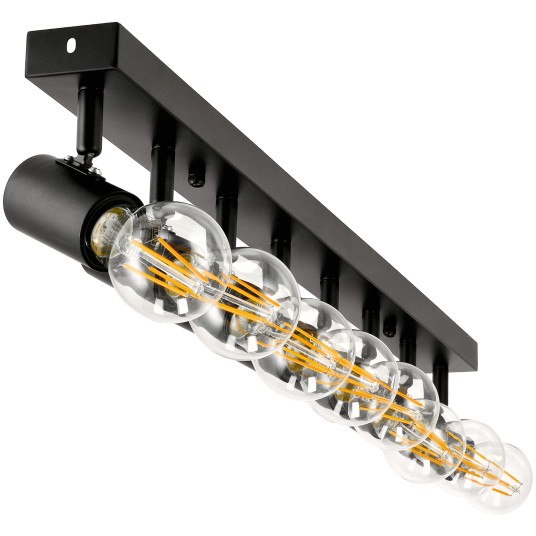 KINKIET VIKI 8XE27 CZARNY