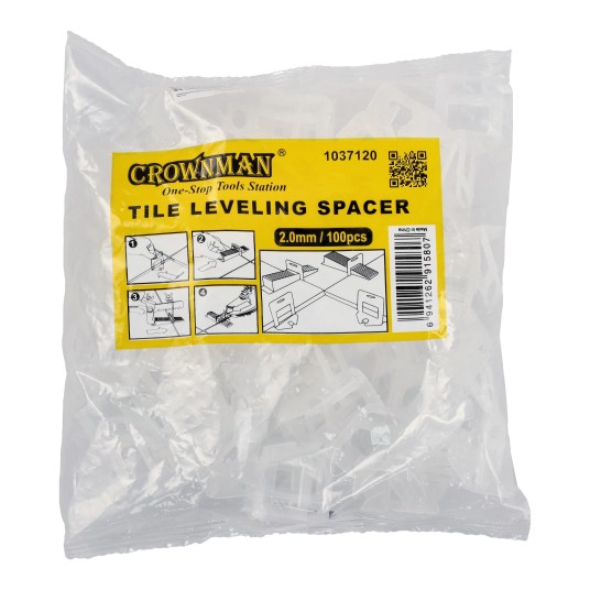 KLIPSY POZIOMUJĄCE DO PŁYTEK - JEDNORAZOWE 2.0MM