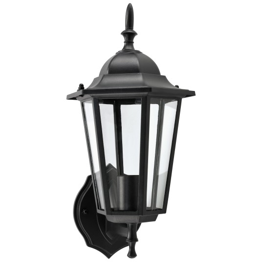 LAMPA ELEWACYJNA RETRO-D 1XE27 CZARNA