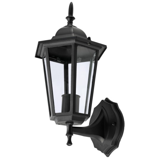 LAMPA ELEWACYJNA RETRO-D 1XE27 CZARNA