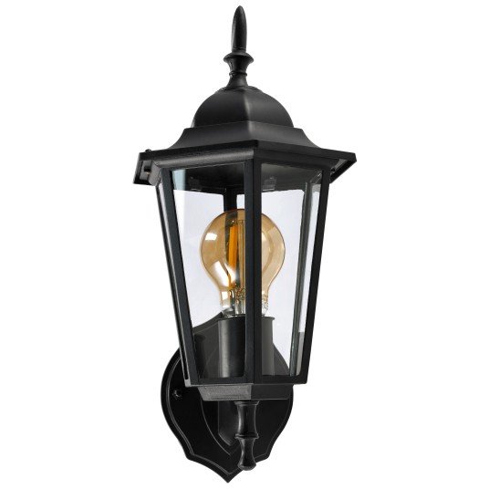 LAMPA ELEWACYJNA RETRO-D 1XE27 CZARNA