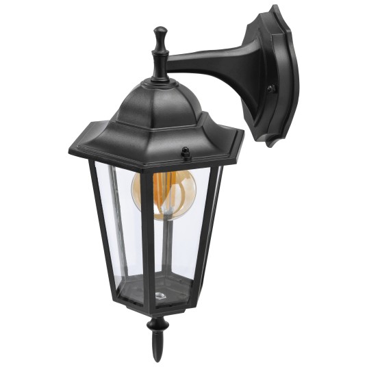 LAMPA ELEWACYJNA RETRO-G 1XE27 CZARNA