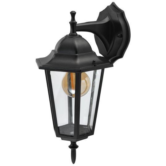 LAMPA ELEWACYJNA RETRO-G 1XE27 CZARNA