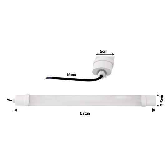 LAMPA LINIOWA LEO LED 18W 60CM 24V NW