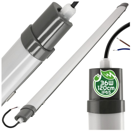 LAMPA LINIOWA LEO LED BLACK 36W 120CM 230V NW