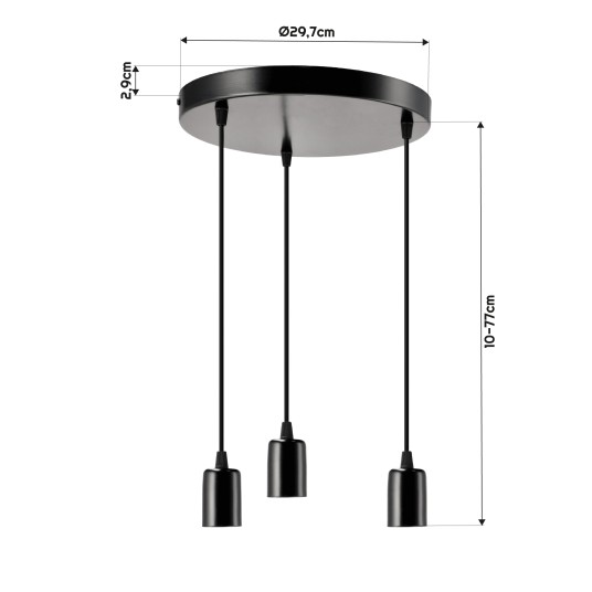 LAMPA LOFT XIX 3XE27