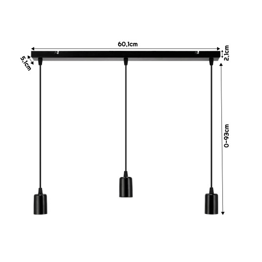 LAMPA LOFT XX 3XE27