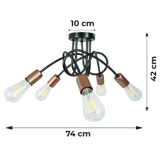 LAMPA LOFT XXVII 5XE27