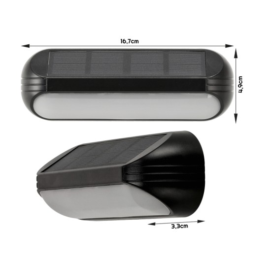 LAMPA SOLARNA KATO RGB+WW PIR IP65