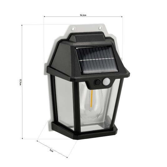 LAMPA SOLARNA SILK PIR IP44