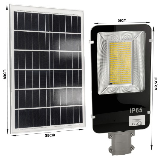 LAMPA ULICZNA SOLARNA AKRA 200W