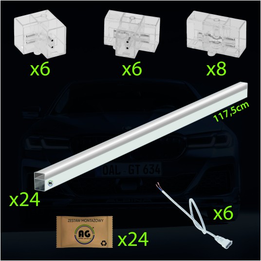 LAMPA WARSZTATOWA LED 210W 2438X4854MM 6500K