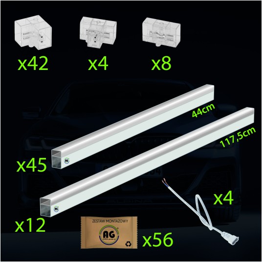 LAMPA WARSZTATOWA LED 520W 2438X4854MM 6500K