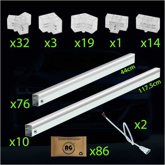 LAMPA WARSZTATOWA LED 750W 2906X5050MM 6500K